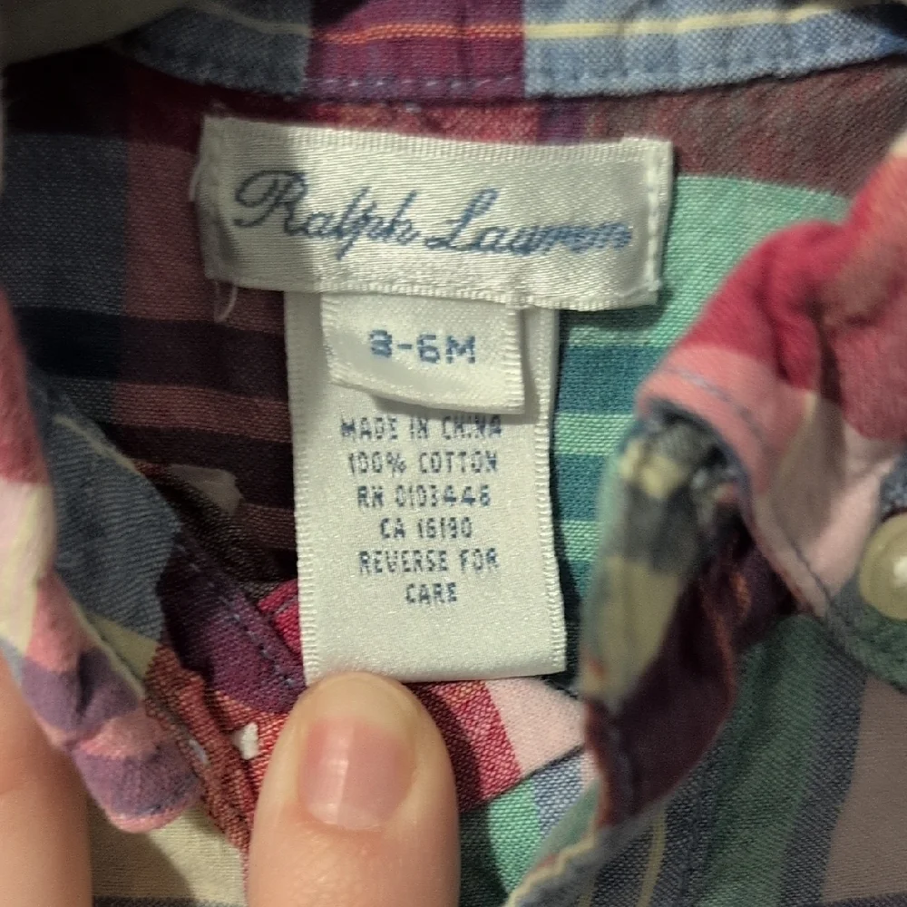 Ralph Lauren Plaid Multicolor Romper - Picture 2 of 3